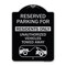 Signmission Reserved Parking Reserved Parking for Residents Only Unauthorized Vehicles Towed Away, BS-1824-23042 A-DES-BS-1824-23042 - alternate 1